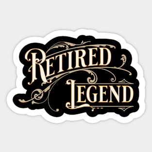 Retired Legend Sticker